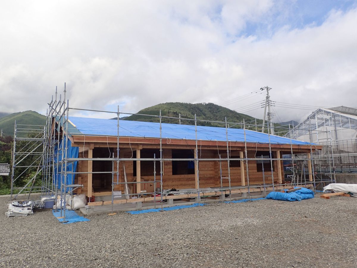 南アルプス市 平屋のログハウス フラット３５ｓ対応 ログハウスのことなら長野の老舗ログメーカー土倉製材所